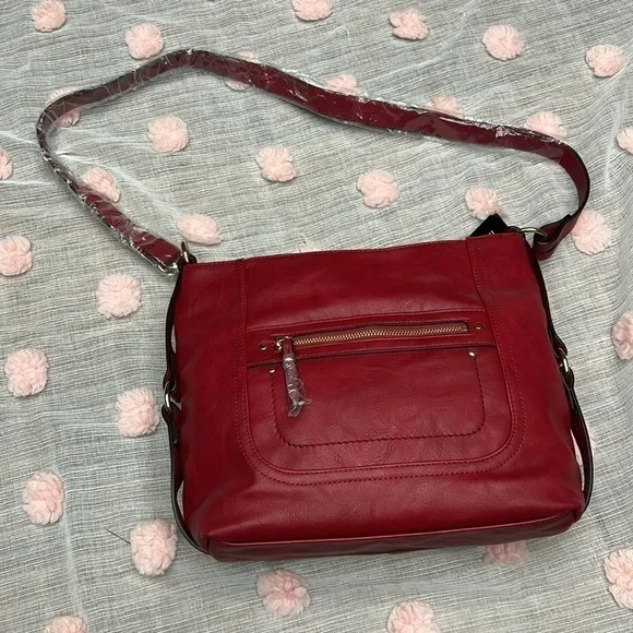 INC International Concepts faux leather crossbody - Picture 2 of 14